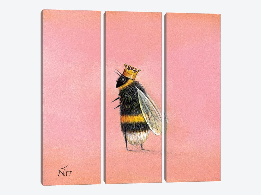 Queen Bee by Neil Thompson 3-piece Canvas Artwork
