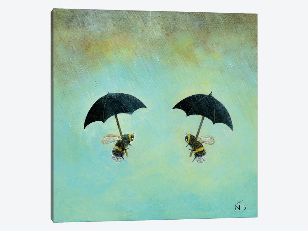 Rainy Day Conversation by Neil Thompson 1-piece Canvas Print