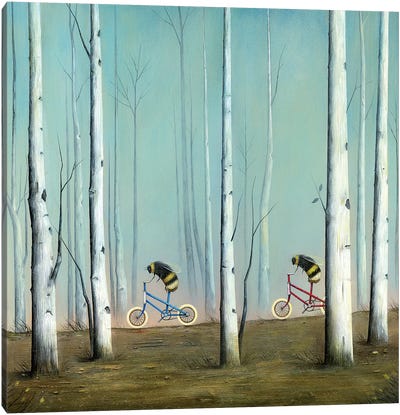 Spent The Day With You Canvas Art Print - Bicycle Art