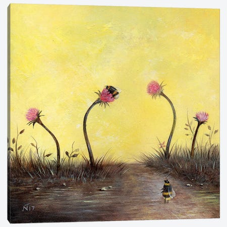 Amongst The Thistles Canvas Print #NTP4} by Neil Thompson Canvas Art