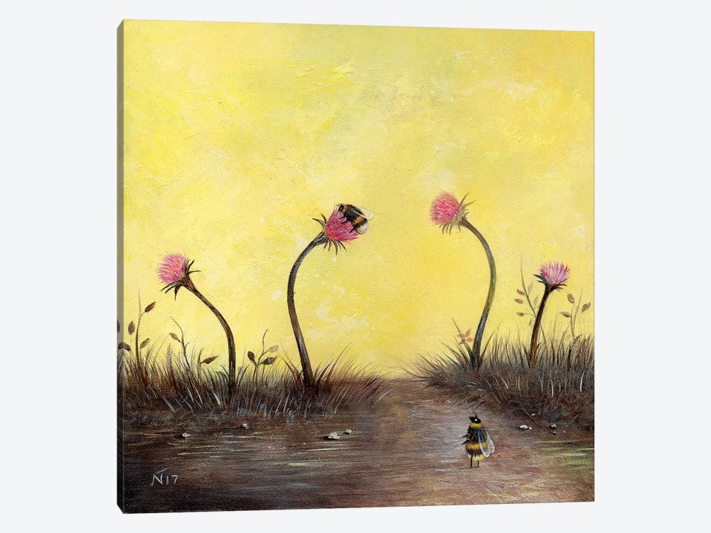 Amongst The Thistles by Neil Thompson 1-piece Canvas Art