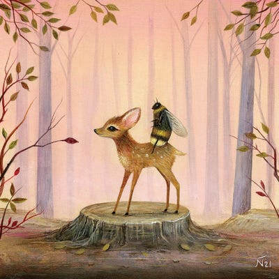 Deer And Bee