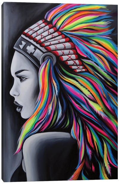 Ms. Geronimo Canvas Art Print - Indigenous & Native American Culture