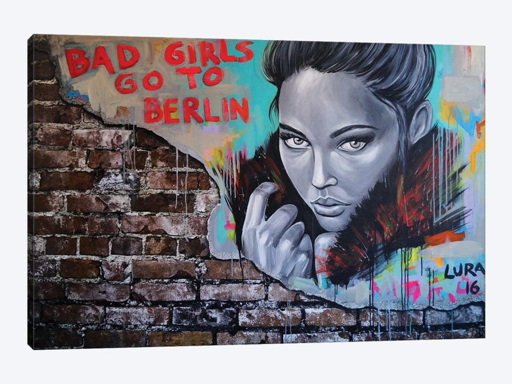 Bad Girls Go To Berlin by Natmir Lura 1-piece Canvas Art Print
