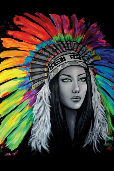 Feathers: Tribal femme by Natmir Lura