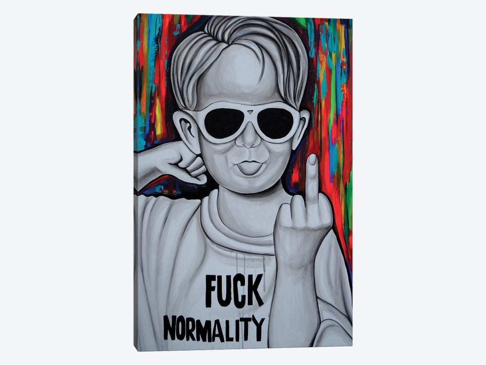 Fuck Normality by Natmir Lura 1-piece Canvas Art