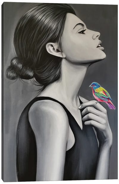Lady Bird Canvas Art Print - Natmir Lura