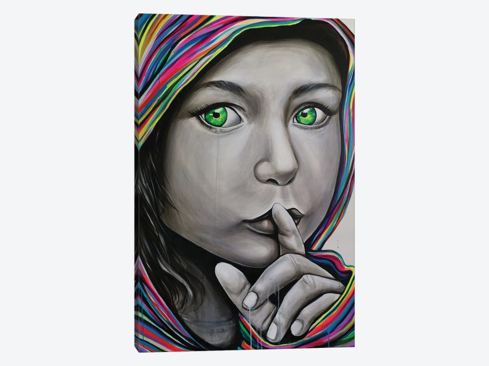Shhhh by Natmir Lura 1-piece Canvas Art