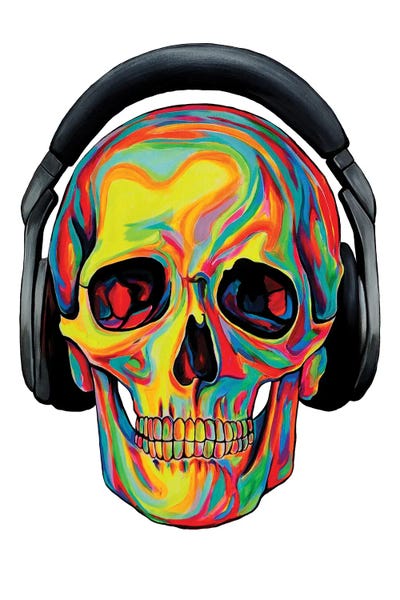 Skull by Natmir Lura metal wall art