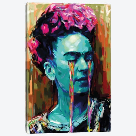 Frida Kahlo Canvas Print #NTR60} by Natmir Lura Canvas Art