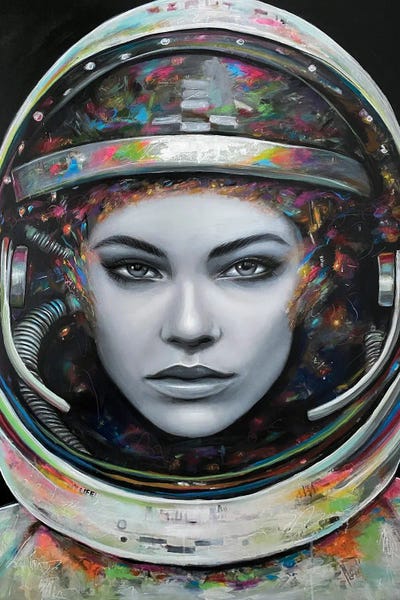 Cosmic Girl by Natmir Lura acrylic art print