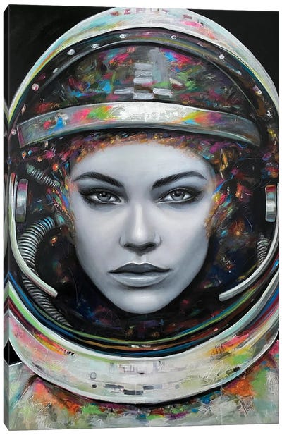 Cosmic Girl Canvas Art Print - Natmir Lura