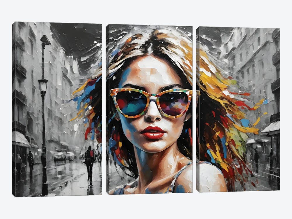 Colourful Vibes by Natmir Lura 3-piece Art Print