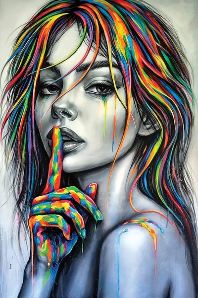 Canvas Print: Silence Rebel by Natmir Lura - thumbnail