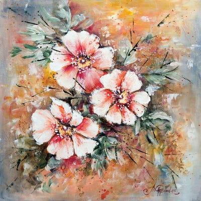 Wild Roses by Nastasiart metal wall art