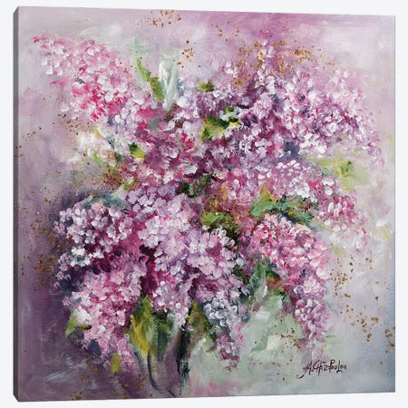 Lilac Time Canvas Print #NTS24} by Nastasiart Canvas Art