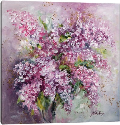 Lilac Time Canvas Art Print - Nastasiart