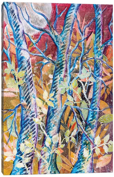 Whimsical Trees Canvas Art Print - Nastasiart