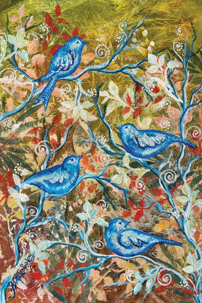 Blue Birds by Nastasiart canvas print