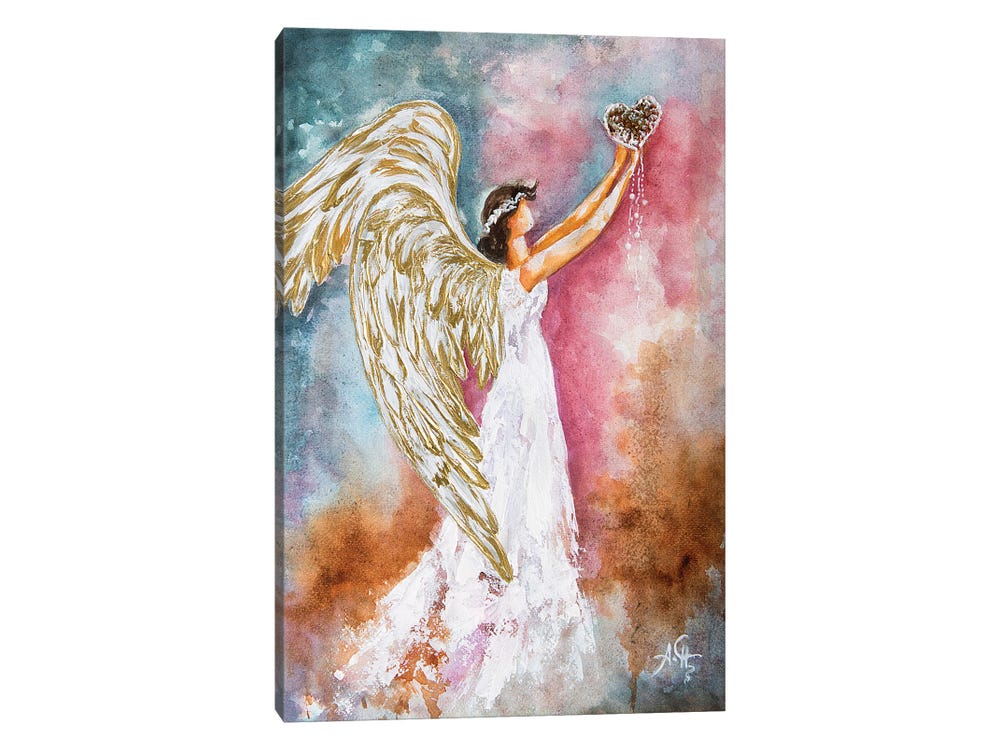 Hope Heart with Wings Original Acrylic Painting on Canvas 16x20 – Nettie  Price Sparkling Art