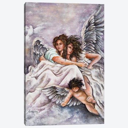 Three Angels Canvas Print #NTS9} by Nastasiart Canvas Artwork