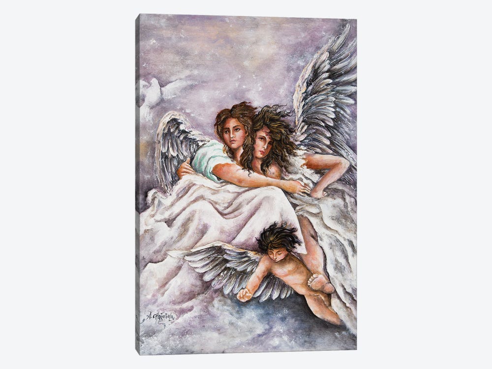 Three Angels by Nastasiart 1-piece Canvas Wall Art