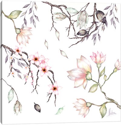 Magnolia Canvas Art Print - Natxa