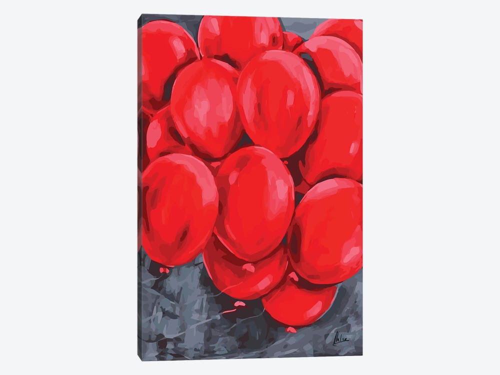 Red Balloons by Natxa 1-piece Canvas Wall Art