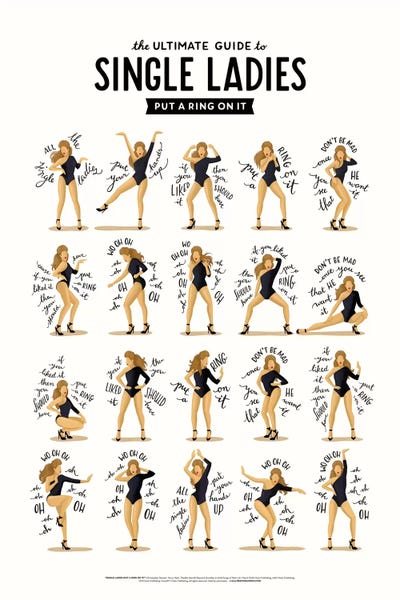 Beyonce Silhouette Single Ladies