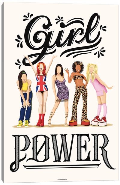 Girl Power Canvas Art Print - Spice Girls