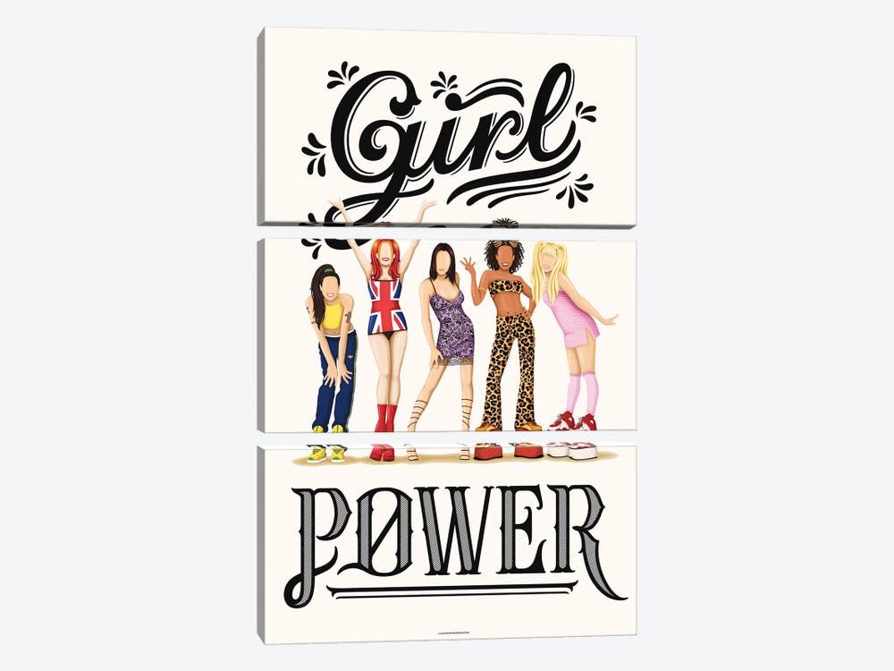 Girl Power 3-piece Canvas Artwork