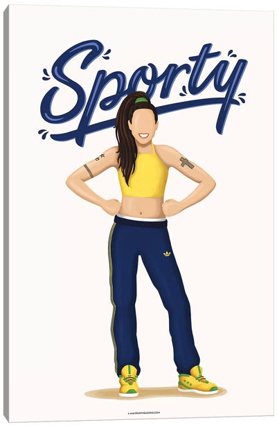 Sporty Canvas Art Print - Spice Girls
