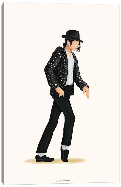Moonwalk Canvas Art Print - Michael Jackson