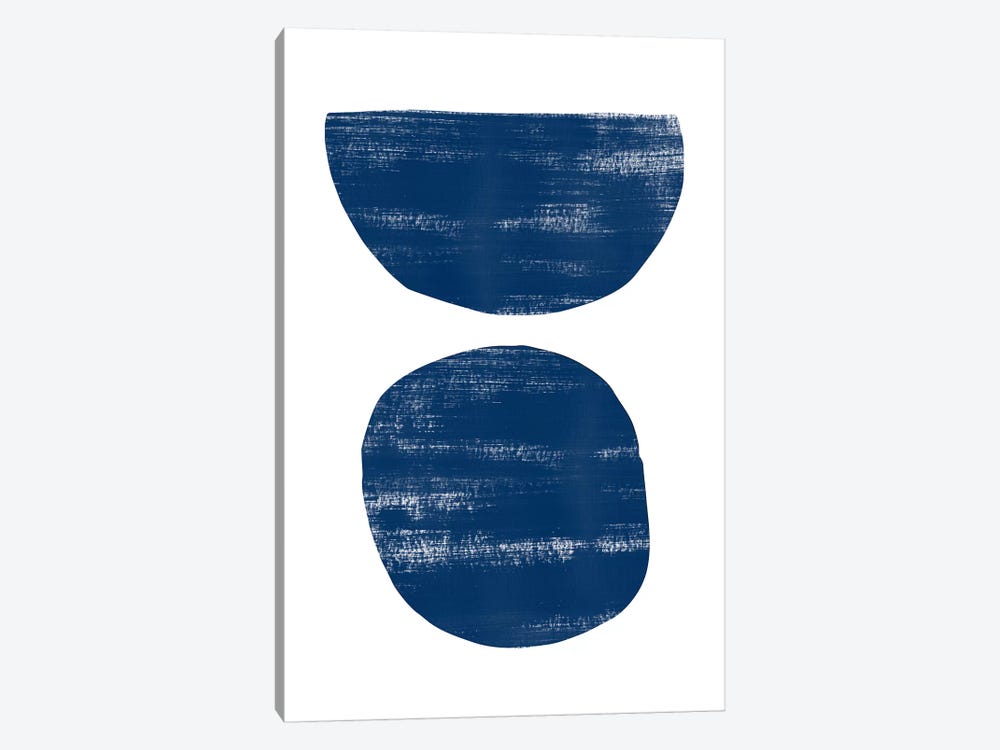 Abstraction I Navy Blue by Nouveau Prints 1-piece Art Print