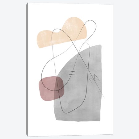 Abstract Composition With Lines XII Canvas Print #NUV111} by Nouveau Prints Canvas Art