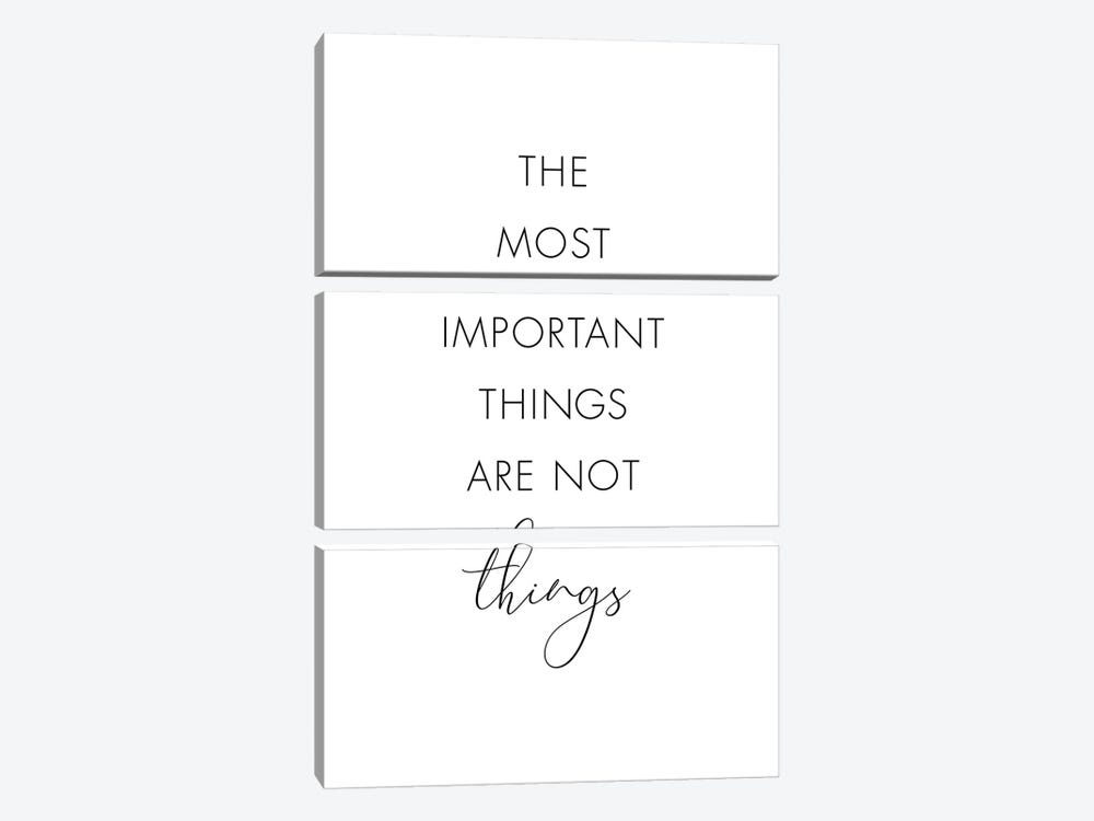 The Most Important Things Are Not Things by Nouveau Prints 3-piece Canvas Wall Art
