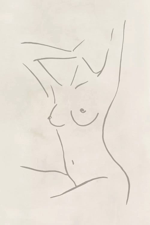 Female Body Sketch - Champagne