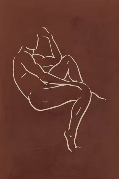 Male Body Sketch - Chocolate