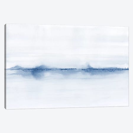 Watercolor Landscape V - Shades Of Blue Canvas Print #NUV129} by Nouveau Prints Canvas Print