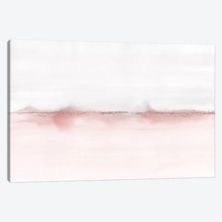 Watercolor Landscape VI - Blush Pink And Gray Canvas Print #NUV130} by Nouveau Prints Canvas Wall Art