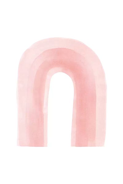 Rainbows: Boho Pink Rainbow by Nouveau Prints