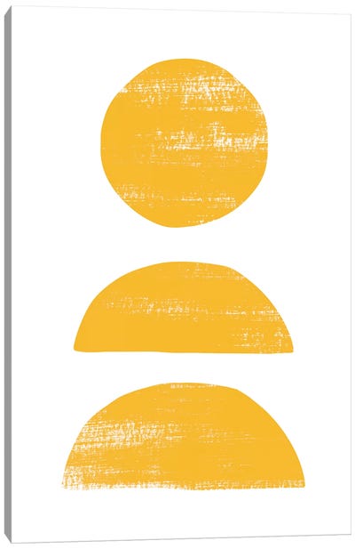 Abstraction II Yellow Canvas Art Print - Balance