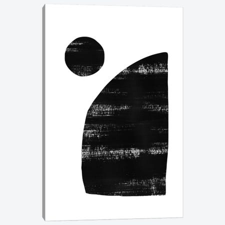 Abstraction III Black Canvas Print #NUV15} by Nouveau Prints Canvas Art Print