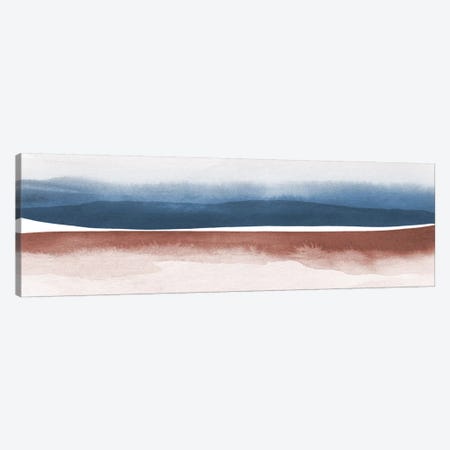 Watercolor Landscape XI - Panoramic Canvas Print #NUV161} by Nouveau Prints Canvas Print