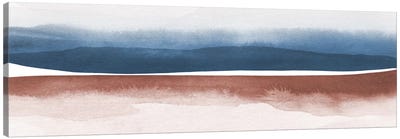 Watercolor Landscape XI - Panoramic Canvas Art Print - Nouveau Prints