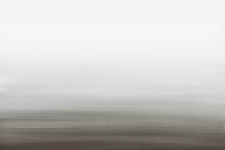 Watercolor Abstract Seascape Black And White