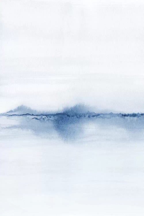 Watercolor Landscape V - Shades Of Blue 1/2