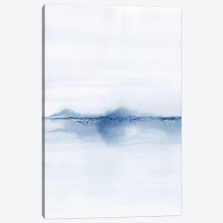 Watercolor Landscape V - Shades Of Blue 1/2 Canvas Print #NUV178} by Nouveau Prints Canvas Wall Art