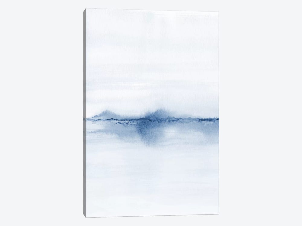 Watercolor Landscape V - Shades Of Blue 1/2 by Nouveau Prints 1-piece Canvas Artwork