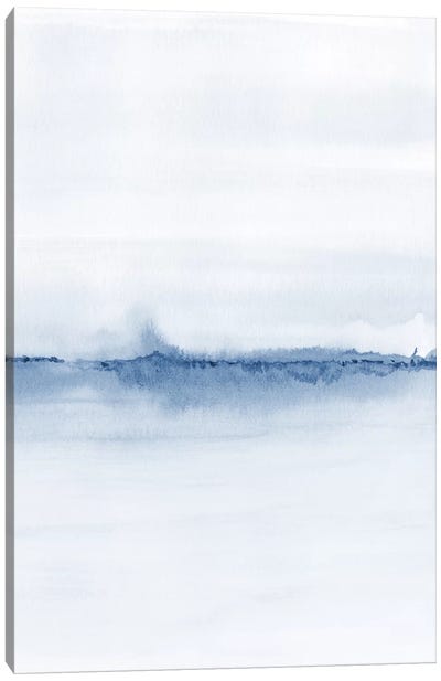Watercolor Landscape V - Shades Of Blue 2/2 Canvas Art Print - Nouveau Prints